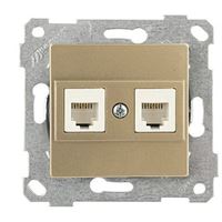 RİTA MEK TUŞ DATA PRİZİ 2*RJ45 (CAT5E) DORE 1